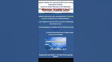 In this live Master Trader webinar