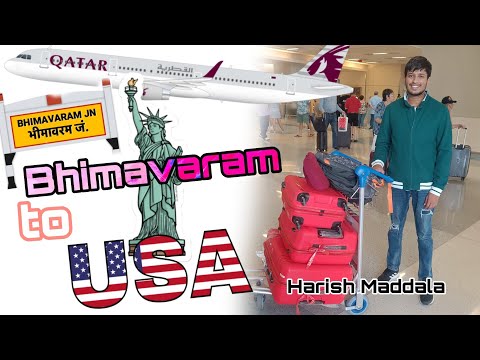 My USA Journey || Bhimavaram to Dallas || #HarishMaddala #USAvlog