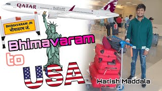 My USA Journey || Bhimavaram to Dallas || #HarishMaddala #USAvlog