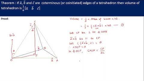 Volume of Tetrahedron