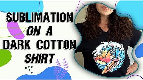 SUBLIMATION ON 100% COTTON BLACK SHIRT |  USING HTVRONT SUBLIMATION HTV