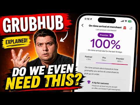 Video thumbnail: On time Arrival at Merchant Rate on Grubhub - EVERYTHING You MUST Know!!