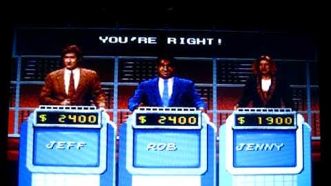 Jeopardy! Deluxe Edition SNES Gameplay 1 (First Redemption) Part 3