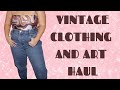 VINTAGE CLOTHING AND ART HAUL | Hannah Tyson