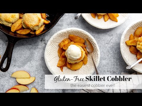 Easy Gluten Free Skillet Cobbler | The BEST Cobbler!