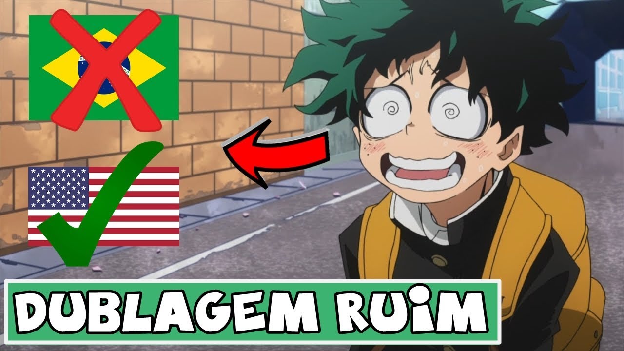 My Hero Academia está sendo dublado no Brasil, mas com elenco