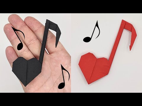 アイドル [MINYYUNY] Big Heart Note DIY Origami HEART NOTE ❤️🎶 How to make a paper note - YouTube