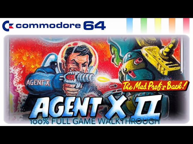 Agent X II: The Mad Prof's Back! (C64) - Full Game Longplay - YouTube