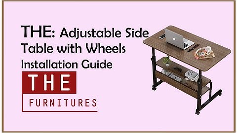 THE | Adjustable Side Table Installation Guide (9034)