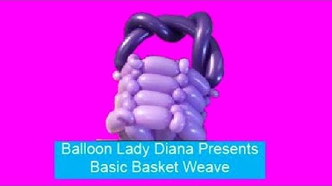 Basic Basket Weave. Balloon tutorial