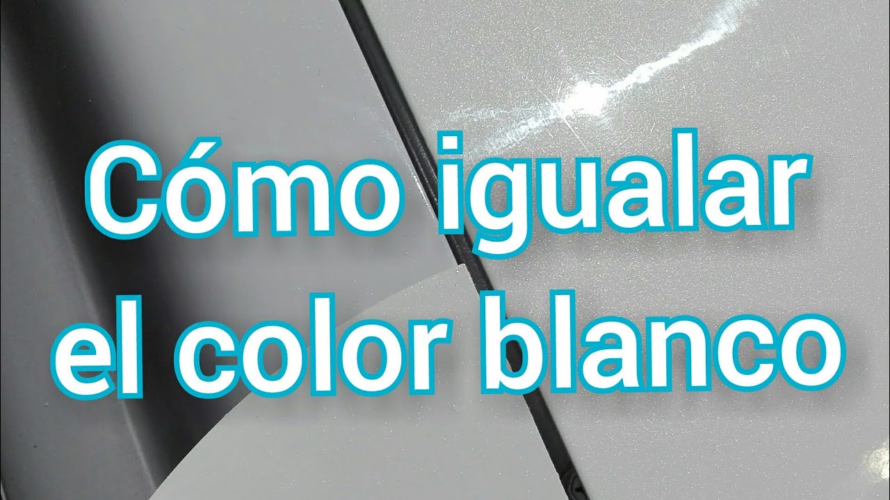 Cómo igualar el color blanco