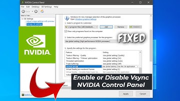 Enable or Disable Vsync NVIDIA Control Panel - Turn Vertical Sync on or Off NVIDIA GPU (WORKING)