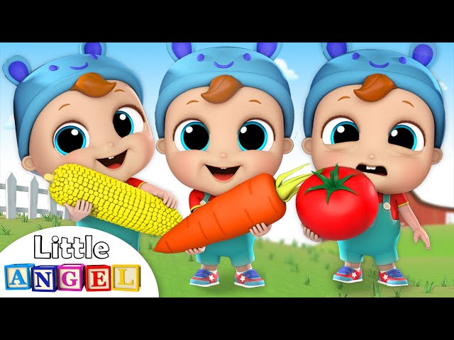 Yes Yes Vegetables | Nursery Rhymes and Kids Songs by Little Angel class=