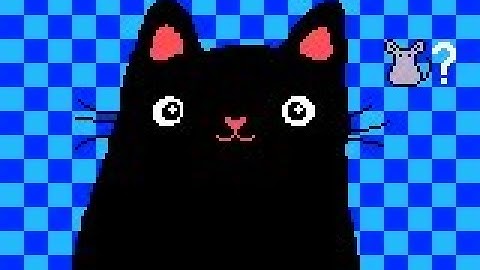 Cat Attack!!! for Intellivision (intro and game-play, showing a couple of visual stages)