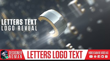 Letters logo text reveal | Intro video Logo Animation | (VIDEO NO: #93)