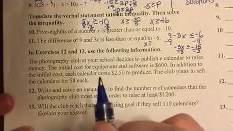 Chapter 5 Practice test video 1