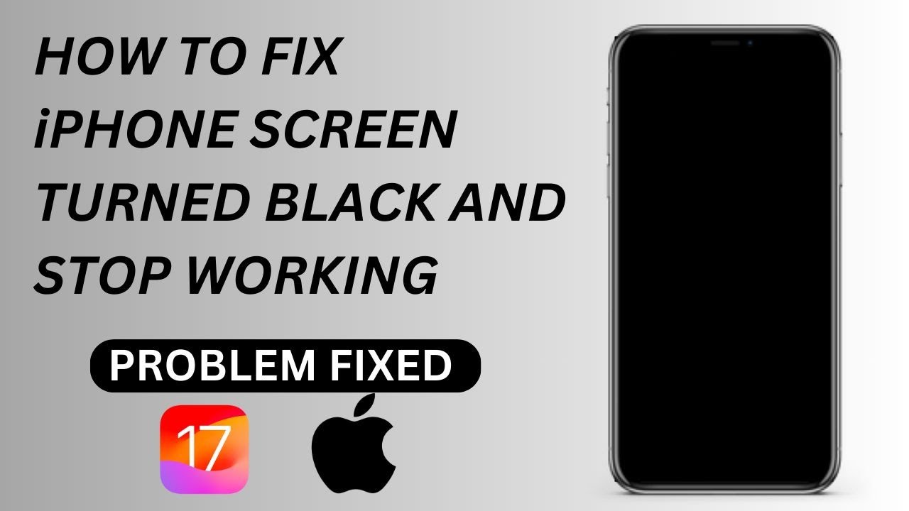 How To Fix Apple iPhone Black Screen Of Death Issue iPhone 11/12/13