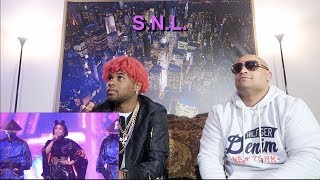 Nicki Minaj: Chun-Li \& Poke IT Out (Live) SNL - REACTION 2 in 1