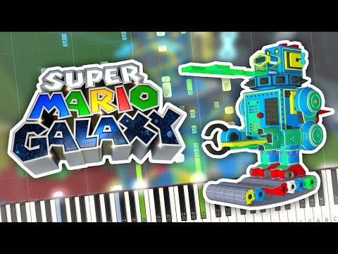 Super Mario Galaxy - Mecha-Bowser Piano Tema Tutorial Synthesia