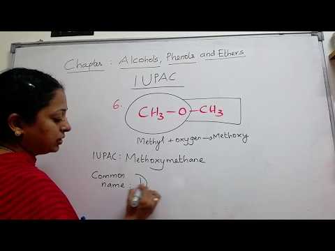 IUPAC NAMES OF ETHERS