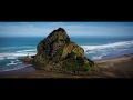 Piha Beach in Waitakere Rangers on New Zealand North Island