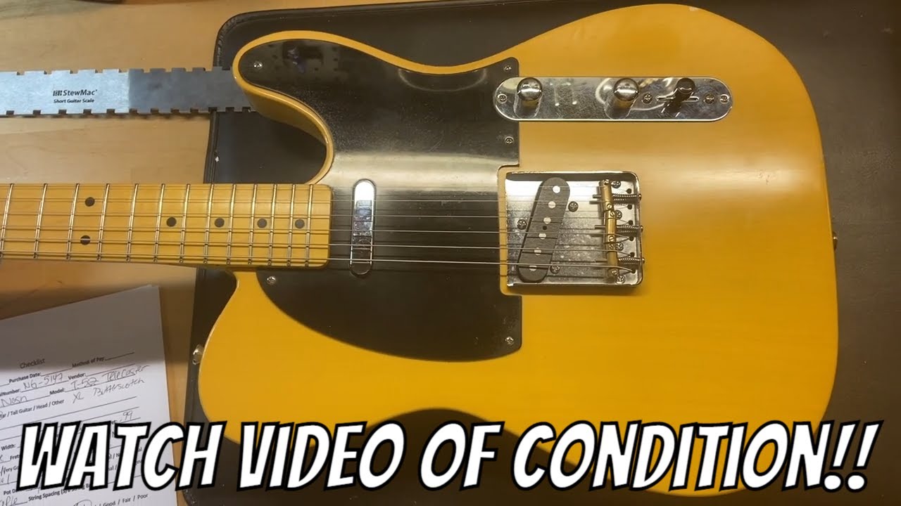 2020 Nash T 52 XL Telecaster Butterscotch Blonde - YouTube