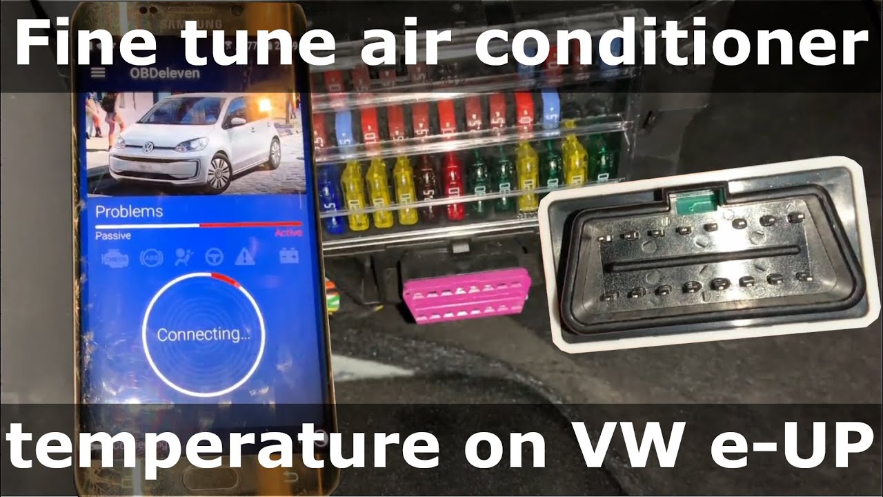 Fine tune the air conditioner temperature of VW e-UP 