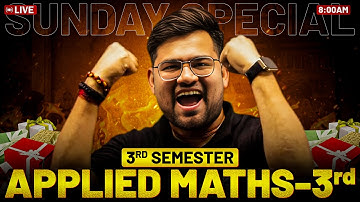 Applied maths-3rd all branch 3rd semester polytechnic | Sunday Special | #polytechnic #astechnic
