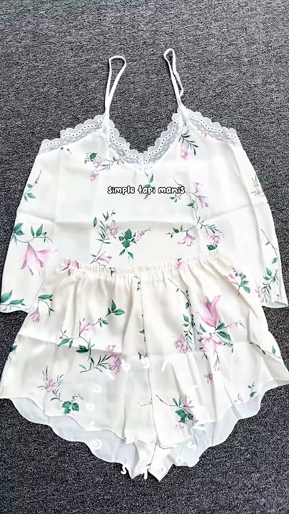SHOPEE HAUL | REKOMENDASI SLEEPWEAR PAJAMAS BAJU TIDUR SEXY WANITA BAHAN SATIN PREMIUM | LINGERIE