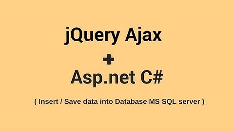 Xóa dữ liệu vào CSDL sử dụng jQuery AJAX va Modal trong ASP Net MVC