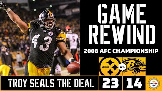 2008 AFC Championship Game Highlights: Steelers 23, Ravens 14 | Game Rewind | Pittsburgh Steelers