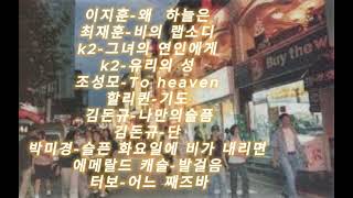 [Playlist]직장인들의 출퇴근 *Radio on*♪그시절 발라드♪ 광고없go!!  ＃최재훈 #이지훈 #터보 #k2 #조성모 #구독과좋아요