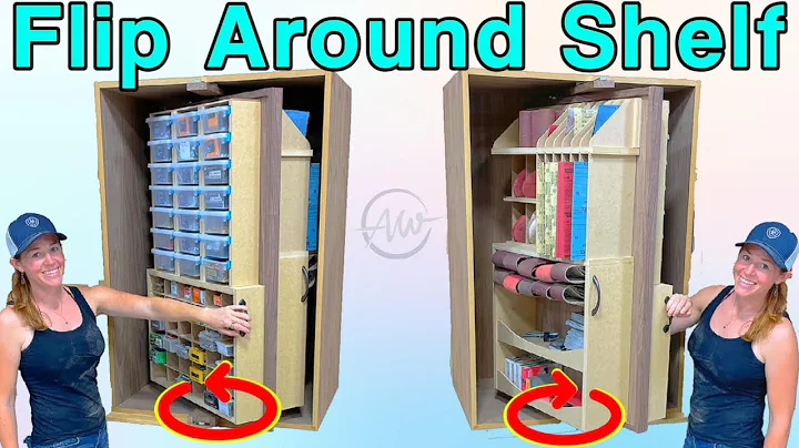 Rotating Shelf! Organizer for Garage, Workshop, Cl...