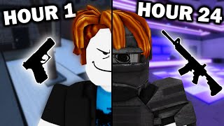 I Spent 24 Hours In Roblox Criminality (From Scratch)