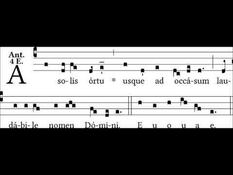 A solis ortu - ant. 4 II Vesperas S.mi Nominis Jesu