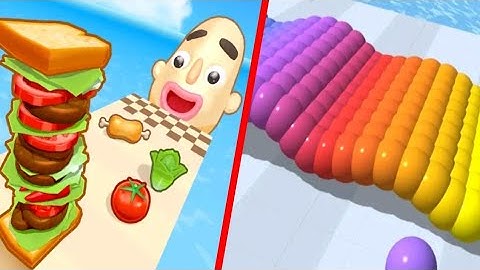 🎮Sandwich Runner vc Canvas Run All Levels - New Max Level Android,Ios Mobile Gameplay