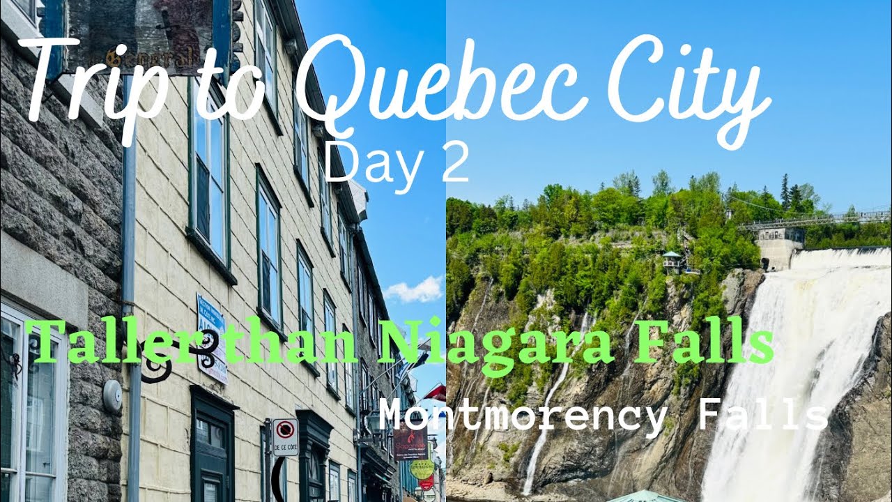 Canada📍QUEBEC CITY Ep 2 Montmorency Falls 😱 😱** TALLER than NIAGARA FALLS**
