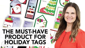 The MUST-HAVE Product for Holiday & Christmas Tags  | Create-in-Quads Simple Tags - Christmas