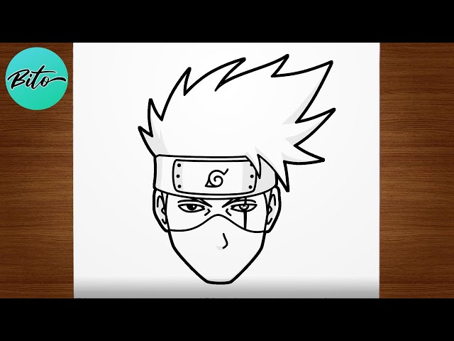 KAKASHI (NARUTO) DESENHO PASSO A PASSO - MODO FÁCIL 