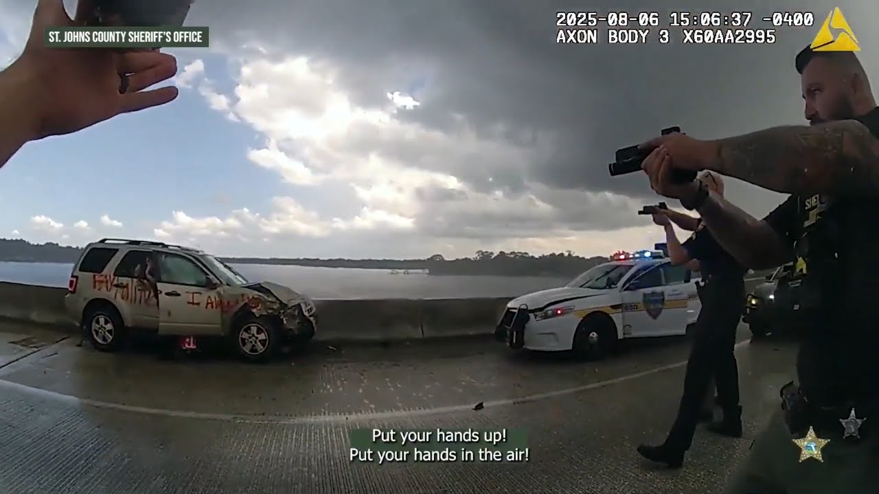 Video Shows High-Speed Chase Ends in Dramatic Jacksonville Crash - YouTube
