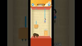Rescue cut rope puzzle game level 46 | Rescue cut game#Short#Shorts#gaming#viral#shortsfeed#games