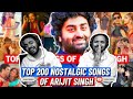 Top 200 nostalgic songs of arijit singh  judwaaz