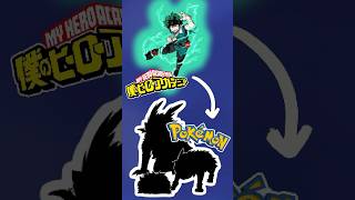Deku as a Pokémon?! 😱😱 #mha #pokemon #deku #anime