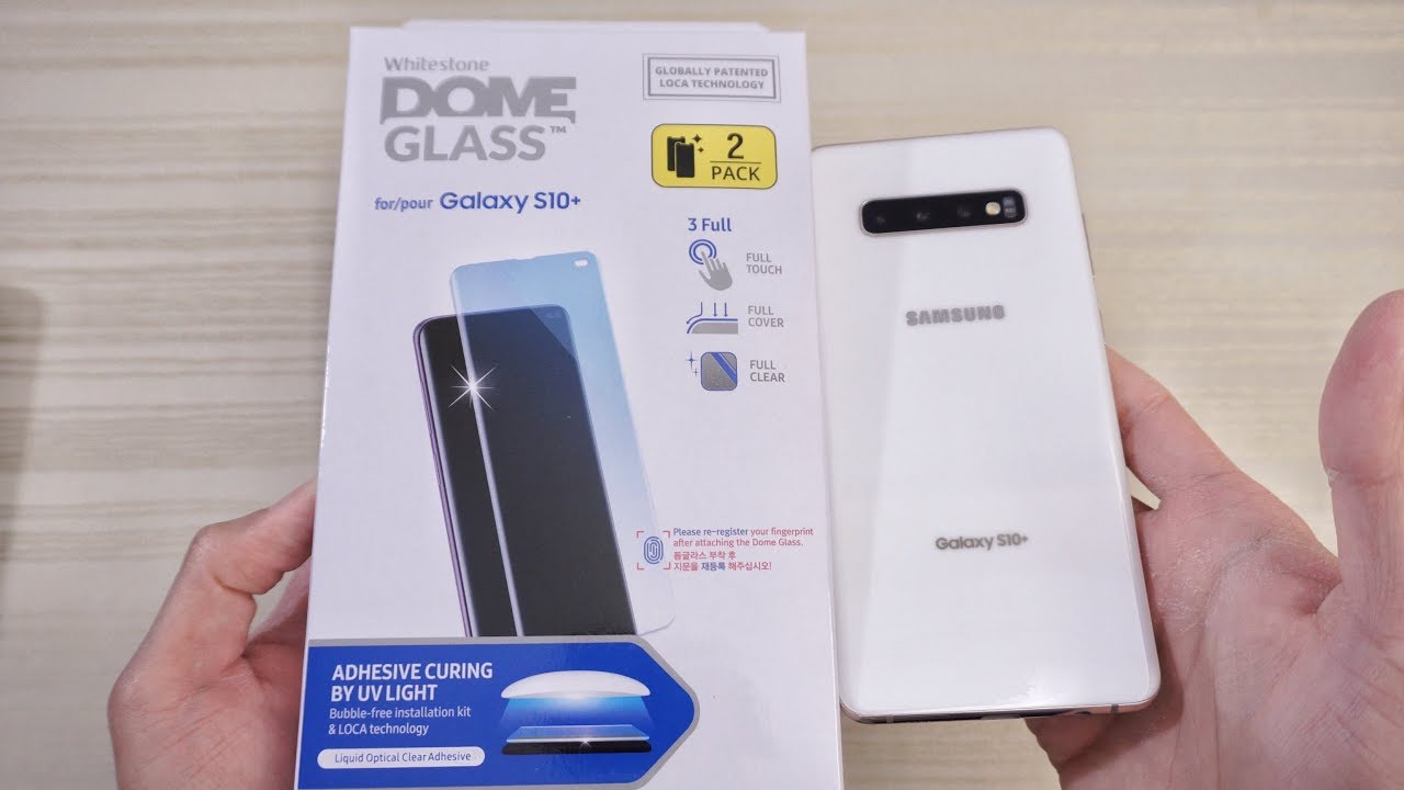 winkel boog dun Samsung S10 Plus Whitestone Dome! The Best Tempered Glass! - YouTube