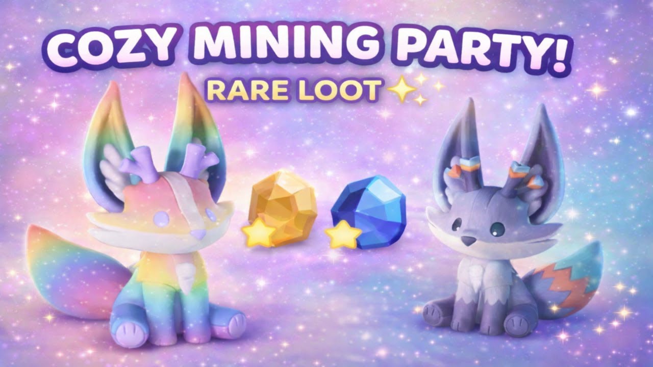 Cozy Community Mining Party! ✨ Rare Loot & Chill Vibes Plushy Giveaway!