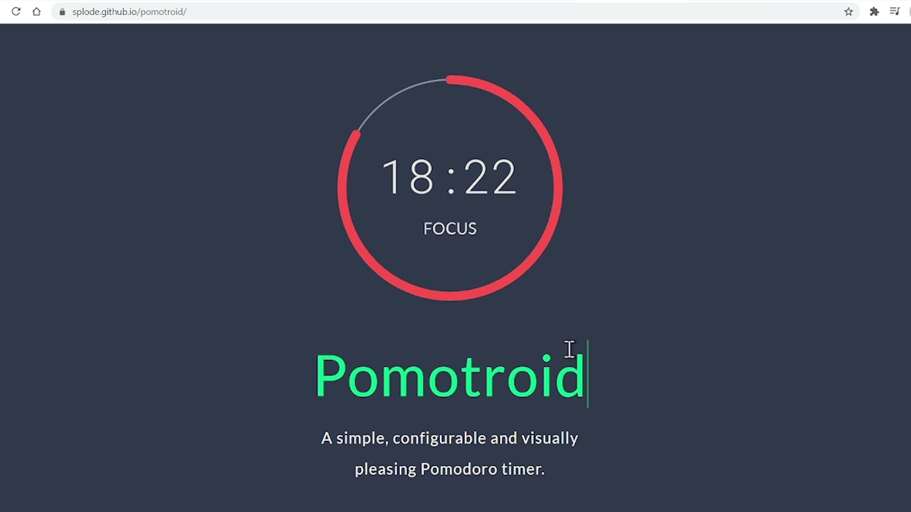 Pomotroid best Time Saving Windows Application | Open Source Software