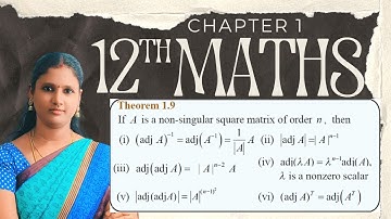 Class 12 Maths Chapter 1 Theorem 1.9 Applications of Matrices and Determinants