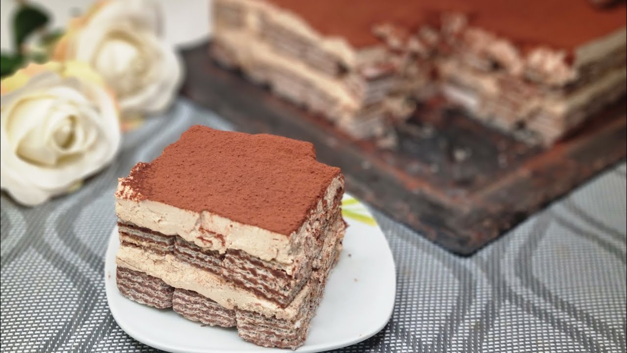 4 ИНГРЕДИЕНТА для эффектного холодного пирога 😋 (без духовки)