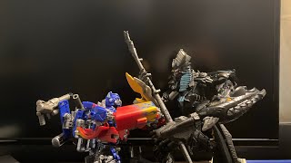 Transformers Stop Motion Optimus Vs The Decepticons PT 2
