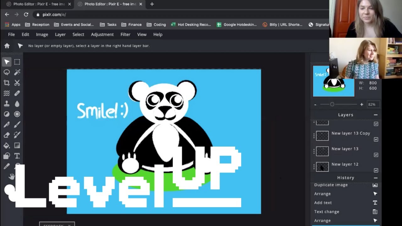 Design Your Own Panda with Pixlr - YouTube